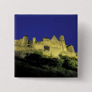 Badge Carré 5 Cm FRANCE, Languedoc Carcassonne