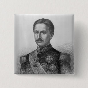Badge Carré 5 Cm Francis II des deux Sicilies