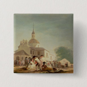 Badge Carré 5 Cm Francisco Jose de Goya y Lucientes   l'ermitage