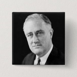Badge Carré 5 Cm Franklin Delano Roosevelt
