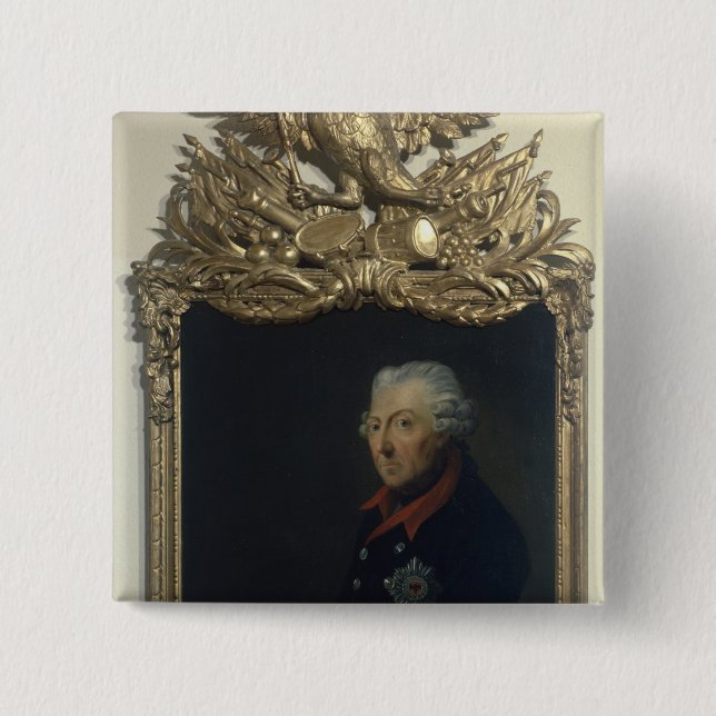 Badge Carré 5 Cm Frederick II de la Prusse (Devant)