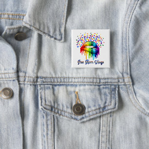Badge Carré 5 Cm Free Mom Hugs