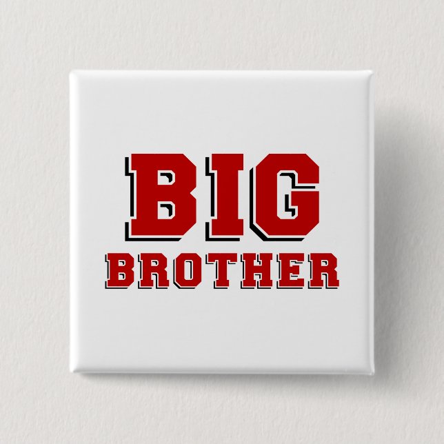 Badge Carré 5 Cm Frère (Devant)