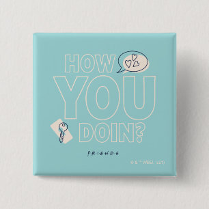 Badge Carré 5 Cm FRIENDS™   Comment vas-tu ?