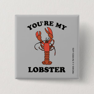Badge Carré 5 Cm FRIENDS™  Tu es mon homard