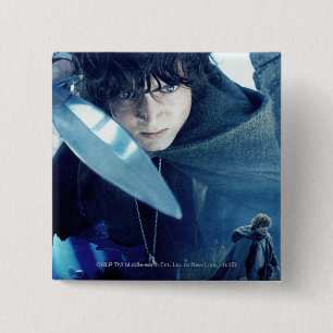 Badge Carré 5 Cm FRODO™ avec l'épée