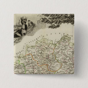 Badge Carré 5 Cm Frontières