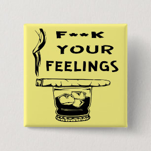Badge Carré 5 Cm Fuc>  Vos sentiments #USAPatriotGraphics ©