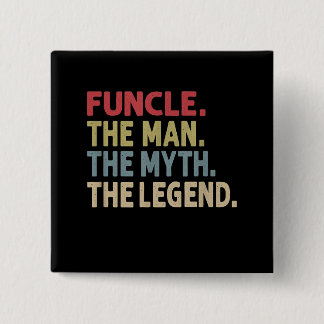 Badge Carré 5 Cm Funcle the Man