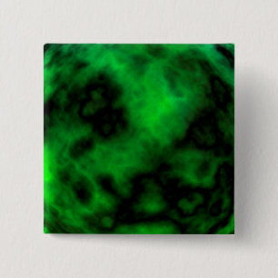 Badge Carré 5 Cm Funky Neon Green Emerald Halloween Abstrait
