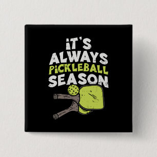 Badge Carré 5 Cm Funny Pickleball