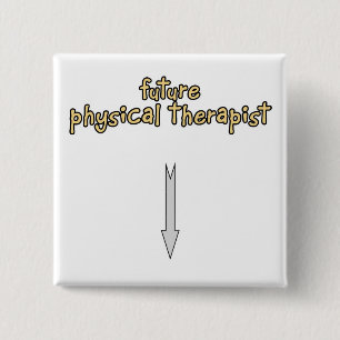 Badge Carré 5 Cm futur physiothérapeute