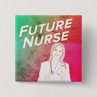 Badge Carré 5 Cm Future infirmière