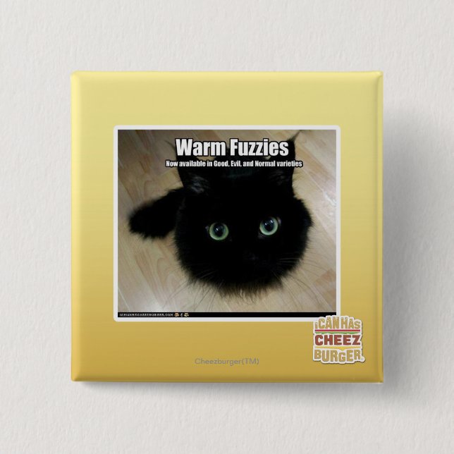 Badge Carré 5 Cm Fuzzies chaud (Devant)