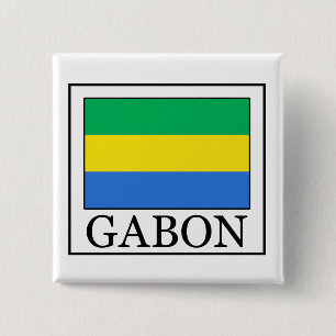 Badge Carré 5 Cm Gabon