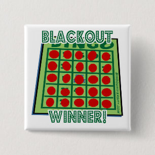 Badge Carré 5 Cm Gagnant de bingo-test de panne d'électricité de