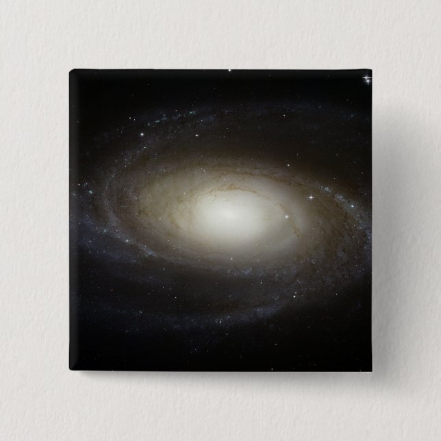 Badge Carré 5 Cm Galaxie spirale M81 (Devant)