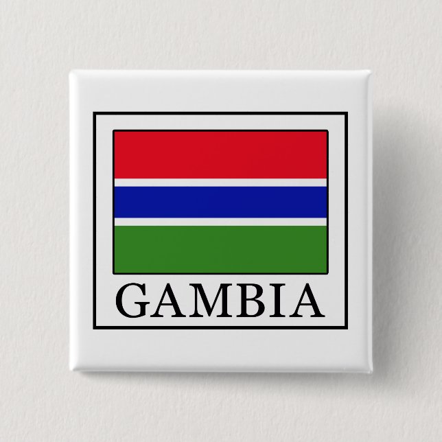 Badge Carré 5 Cm Gambie (Devant)