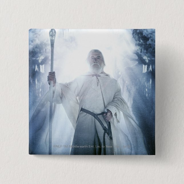 BADGE CARRÉ 5 CM GANDALF™ (Devant)