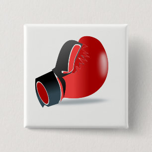 Badge Carré 5 Cm Gant de boxe