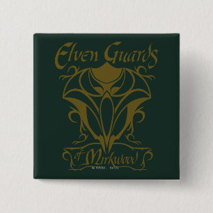 Badge Carré 5 Cm Garde elfe de Mirkwood Nom