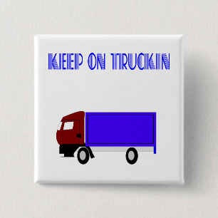 Badge Carré 5 Cm Gardez sur Truckin