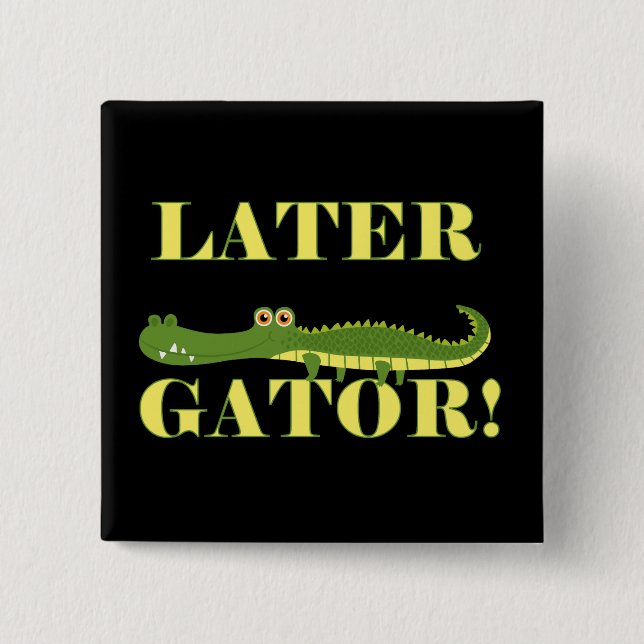 Badge Carré 5 Cm Gator (Devant)