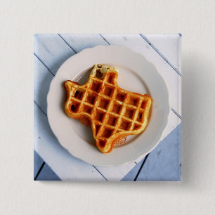 Badge Carré 5 Cm gaufre texane