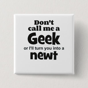Badge Carré 5 Cm Geek newt bf