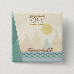 Badge Carré 5 Cm Geo extérieur II errent