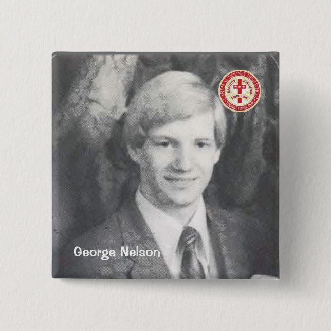 Badge Carré 5 Cm George Nelson (Devant)