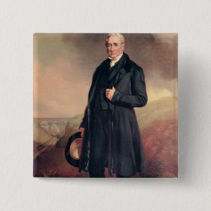 Badge Carré 5 Cm George Stephenson