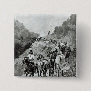 Badge Carré 5 Cm Geronimo et sa bande