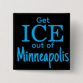 Badge Carré 5 Cm Get ICE out of [place]
