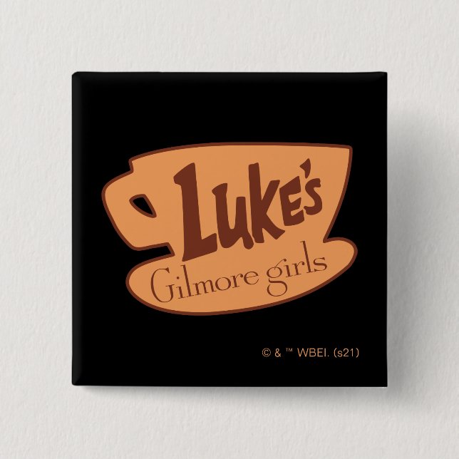 Badge Carré 5 Cm Gilmore Girls | Logo Luke's Diner (Devant)