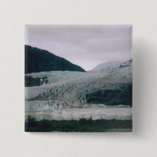 Badge Carré 5 Cm Glacier de Mendenhall
