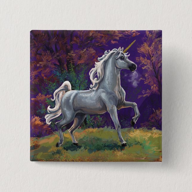 Badge Carré 5 Cm Glade Unicorn (Devant)