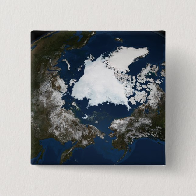 Badge Carré 5 Cm Glice marine arctique (Devant)