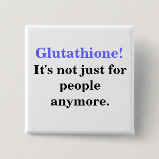 Badge Carré 5 Cm Glutathion pour des animaux familiers