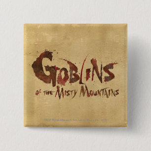 Badge Carré 5 Cm Goblins of the Misty Mountains