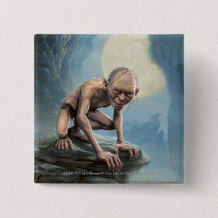 Badge Carré 5 Cm GOLLUM™ avec la lune