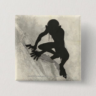 Badge Carré 5 Cm GOLLUM™ Concept Sketch