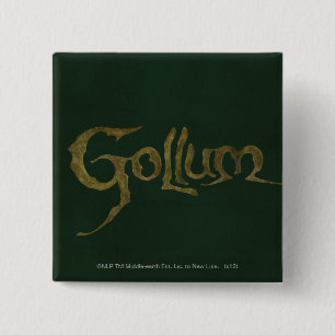 Badge Carré 5 Cm GOLLUM™ Nom - Texté
