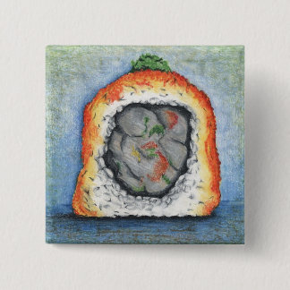 Badge Carré 5 Cm goupille de hamachi