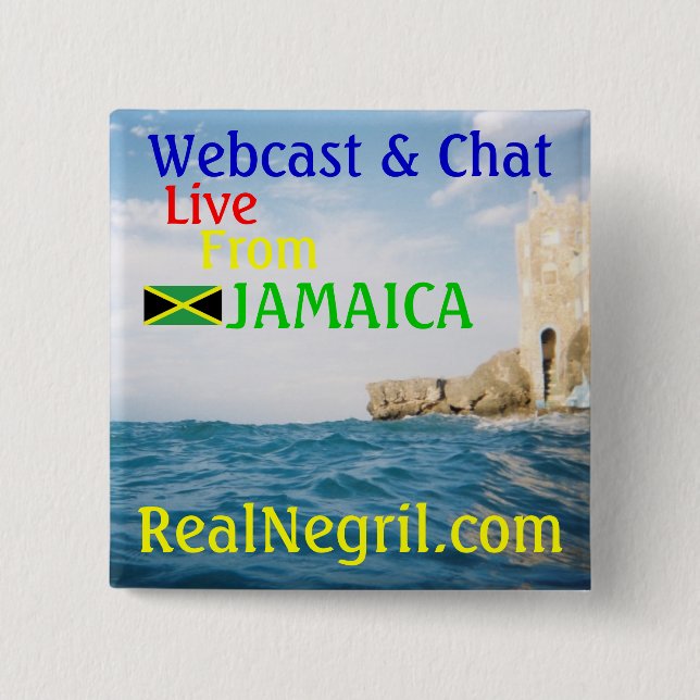 Badge Carré 5 Cm Goupille de RealNegril (Devant)