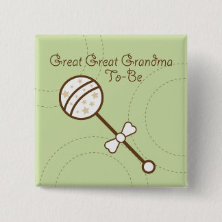 Badge Carré 5 Cm Goupilles de baby shower