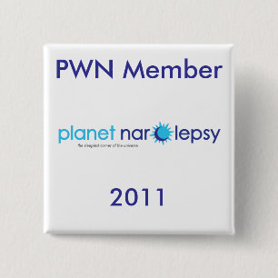 Badge Carré 5 Cm Goupilles de membre de PWN