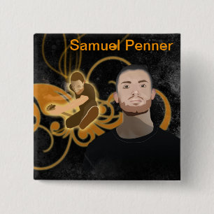 Badge Carré 5 Cm Goupilles pendant des jours Samuel Penner
