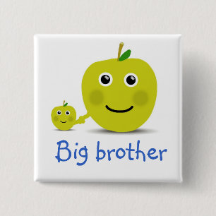 Badge Carré 5 Cm Grand frère