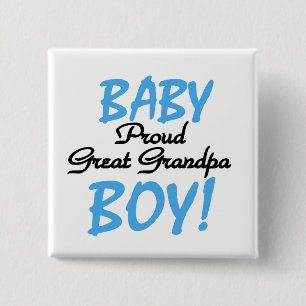 Badge Carré 5 Cm Grand grand-papa fier des T-shirts et des cadeaux